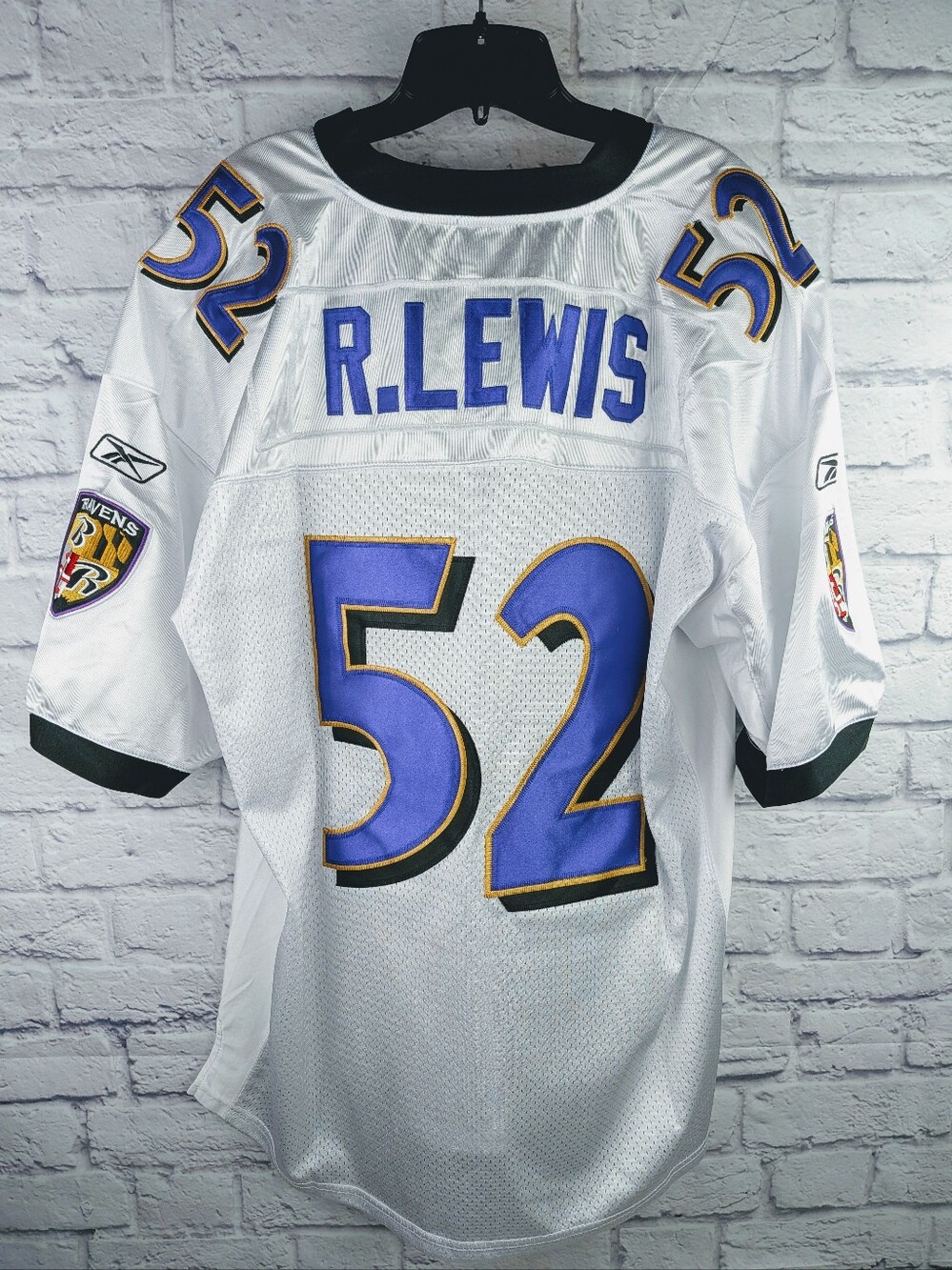 Ray Lewis #52 Baltimore Ravens Reebok Onfield Jersey Size 54 XXL Sewn Letters